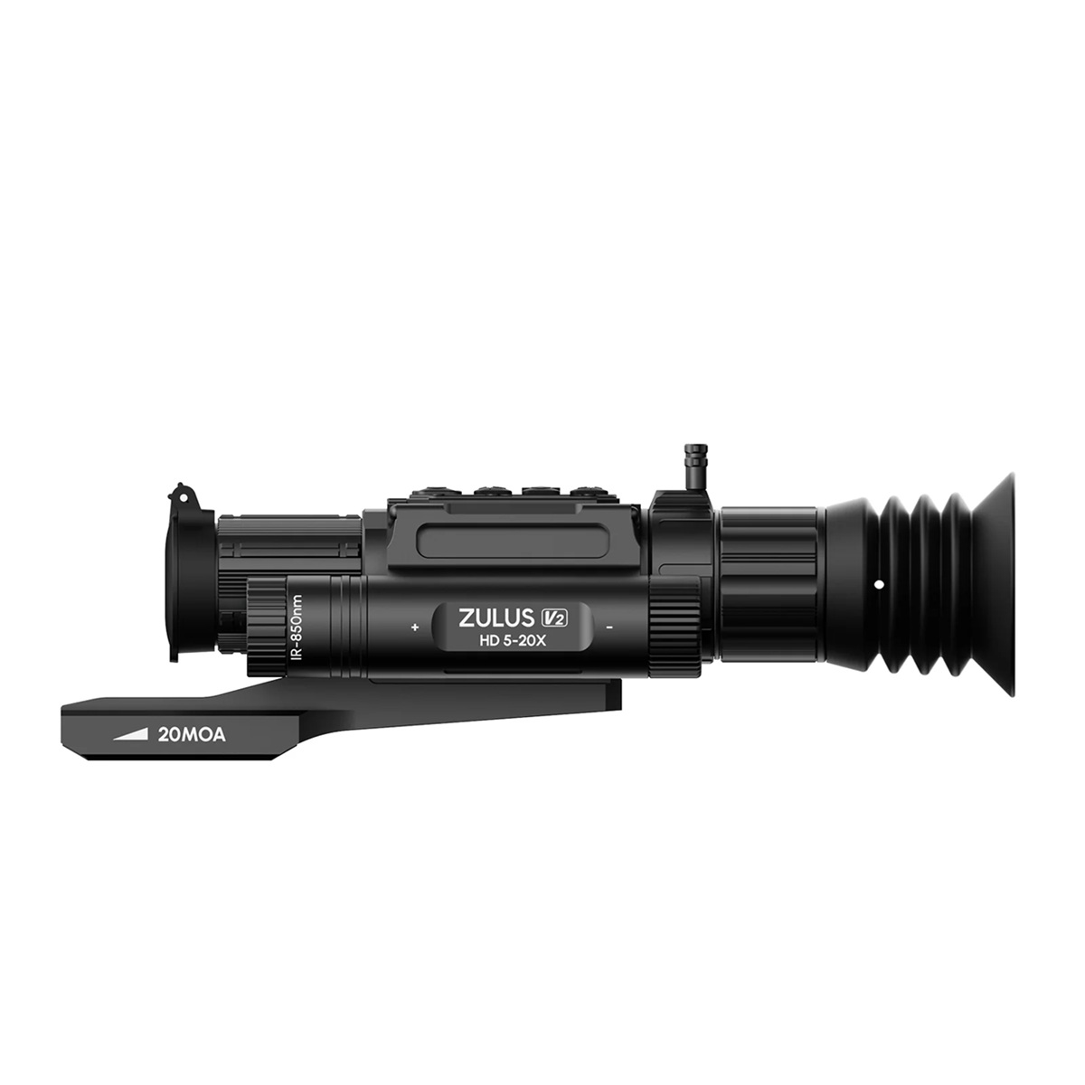 DNT Optics ZULUS HD ZHD520 V2 - 5-20X Digital Night Vision Scope (Non LRF - Includes PM20L Picatinny Rail)