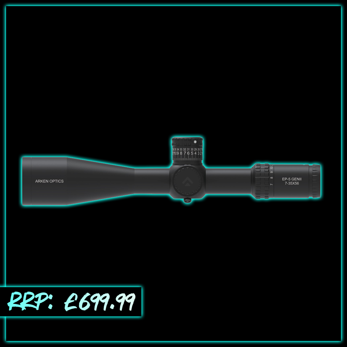 WIN A: Arken Optics EP5 GEN2 7-35x56 FFP IR VPR MIL 0.1MRAD 34mm Rifle Scope