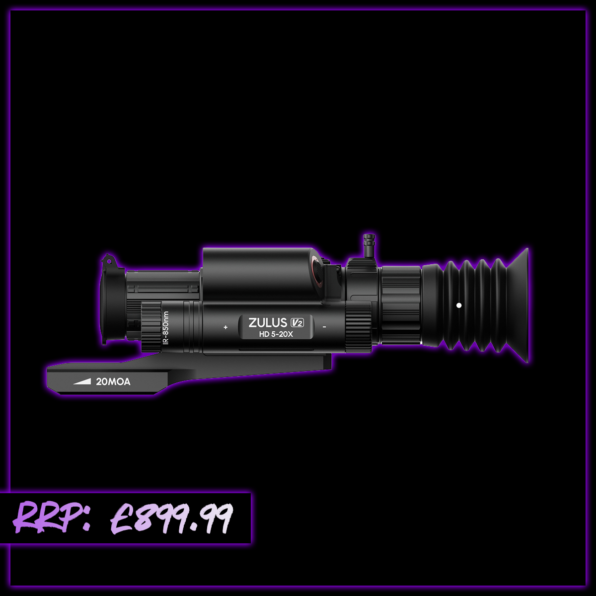 WIN A: DNT Optics ZULUS HD ZHD520R V2 5-20X Digital Night Vision Scope With LRF And Ballistic Calculator
