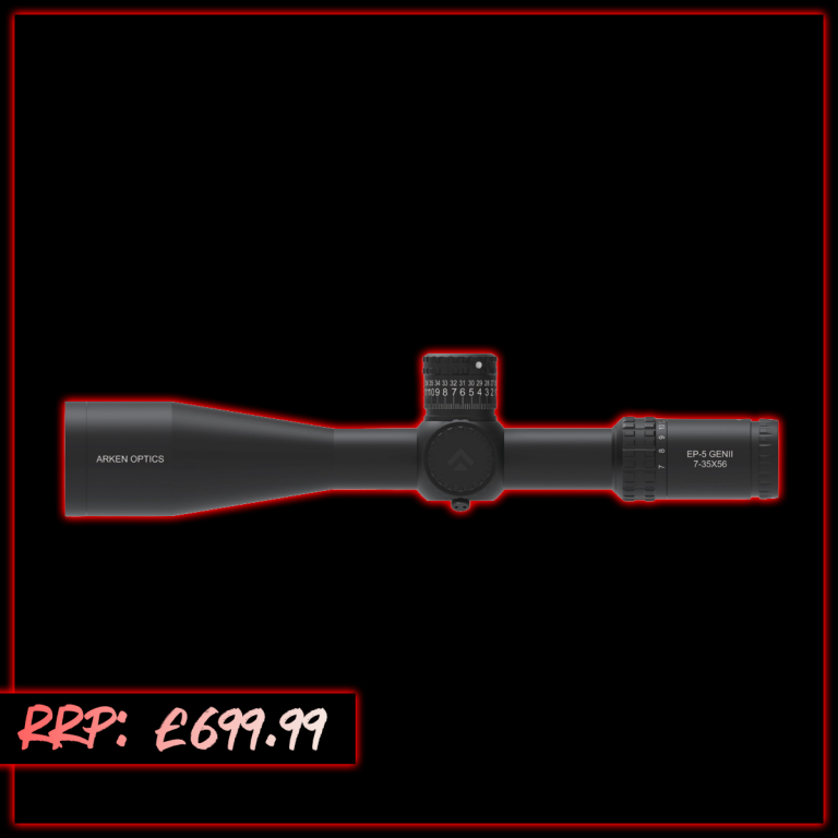 WIN A LOW ODDS: Arken Optics EP5 GEN2 7-35x56 FFP IR VPR MIL 0.1MRAD 34mm Rifle Scope