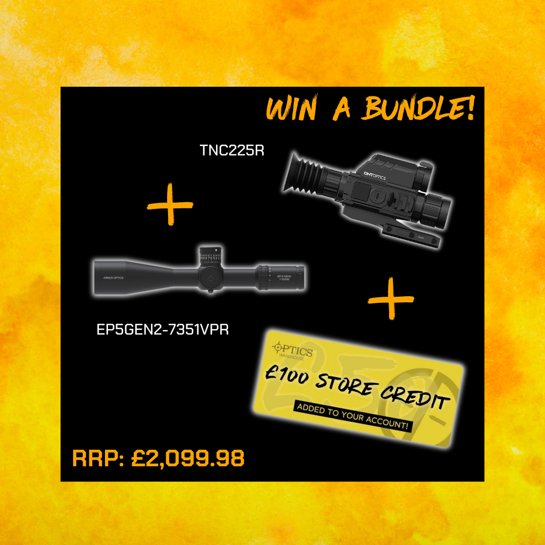 WIN A BUNDLE: DNT Optics TNC225R ThermNight + Arken Optics EP5 GEN2 7-35x56 FFP IR VPR MIL + £100 Store Credit