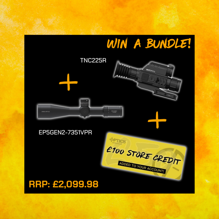 WIN A BUNDLE: DNT Optics TNC225R ThermNight + Arken Optics EP5 GEN2 7-35x56 FFP IR VPR MIL + £100 Store Credit