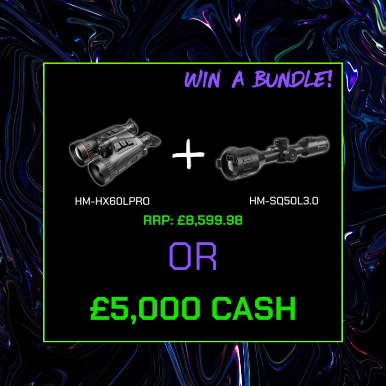 WIN A BUNDLE: HIKMICRO Habrok Pro HX60L Multi-Spectrum Thermal Binocular + Stellar 3.0 SQ50L LRF Thermal Rifle Scope OR £5000 CASH ALTERNATIVE
