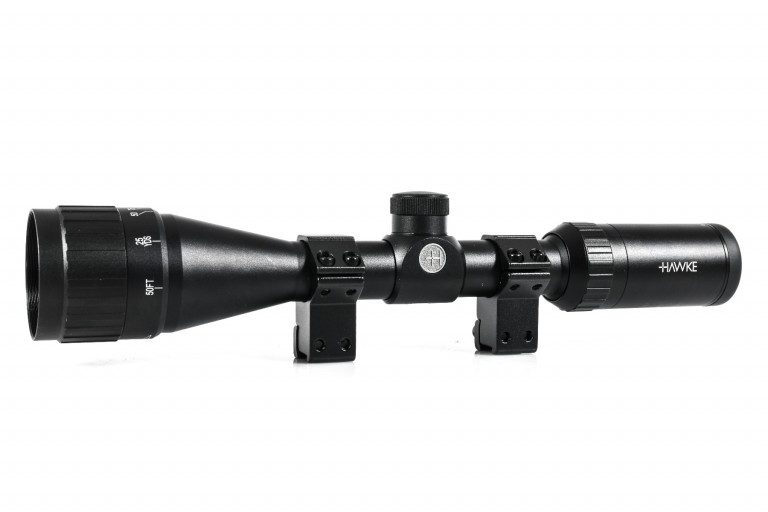Hawke Fast Mount 3-9x40 AO SFP Non IR 1/4 MOA Mil Dot Rifle Scope