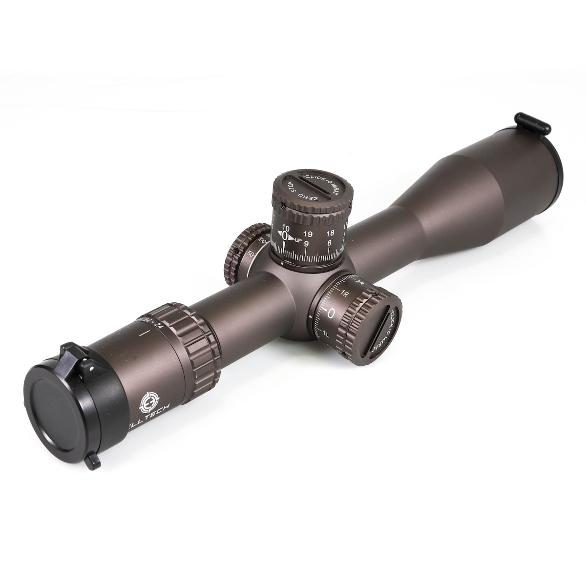 WIN A: ELLTECH TPS 6-24x50 ED SF FFP Non-IR VPR-MIL 0.1MRAD 34mm Zero Stop FDE Rifle Scope w/ 34mm One Piece Picatinny Cantilever Mount