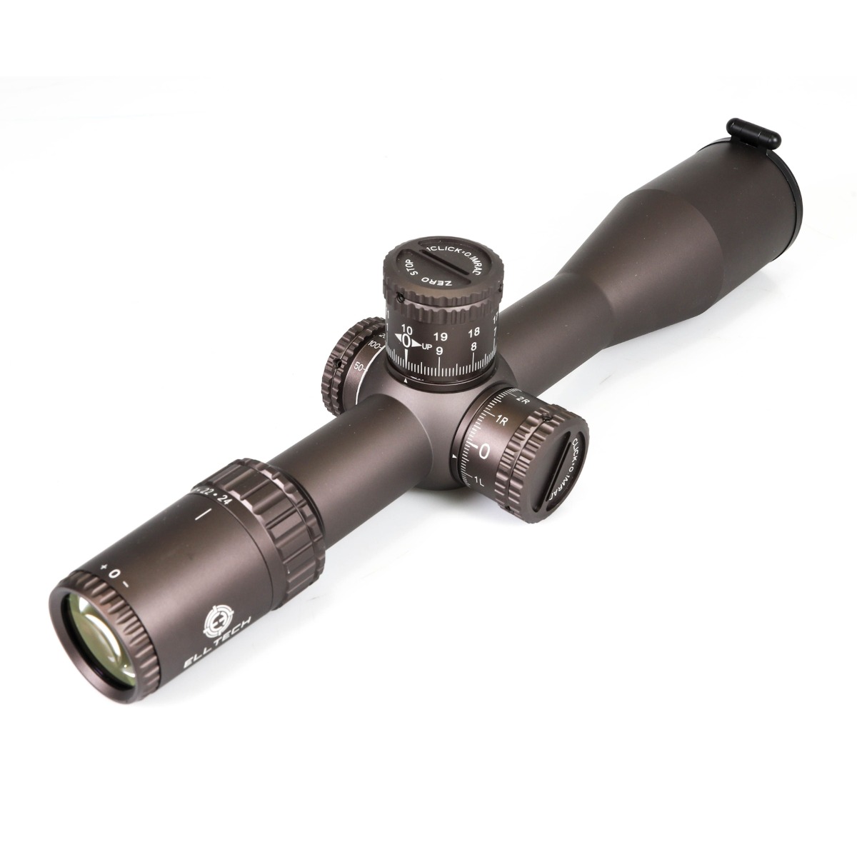 WIN A: ELLTECH TPS 6-24x50 ED SF FFP Non-IR VPR-MIL 0.1MRAD 34mm Zero Stop FDE Rifle Scope w/ 34mm One Piece Picatinny Cantilever Mount