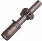 T-Eagle ER 1-6x24 Illuminated SFP MOA WA 1/2 MOA Rifle Scope with Rings - Tan