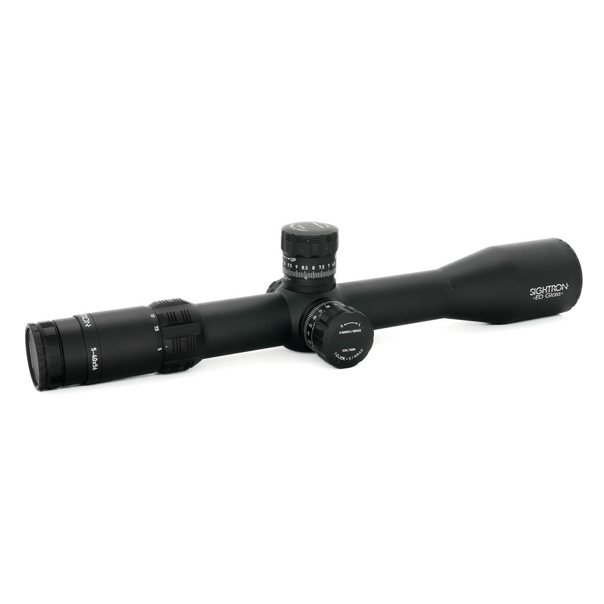 Ex-Demo Sightron SVIII ED 5-40X56 FFP Zero Stop 0.1 Mrad Illuminated MH-6 Rifle Scope (+FREE 40mm Rings) - EXD25010