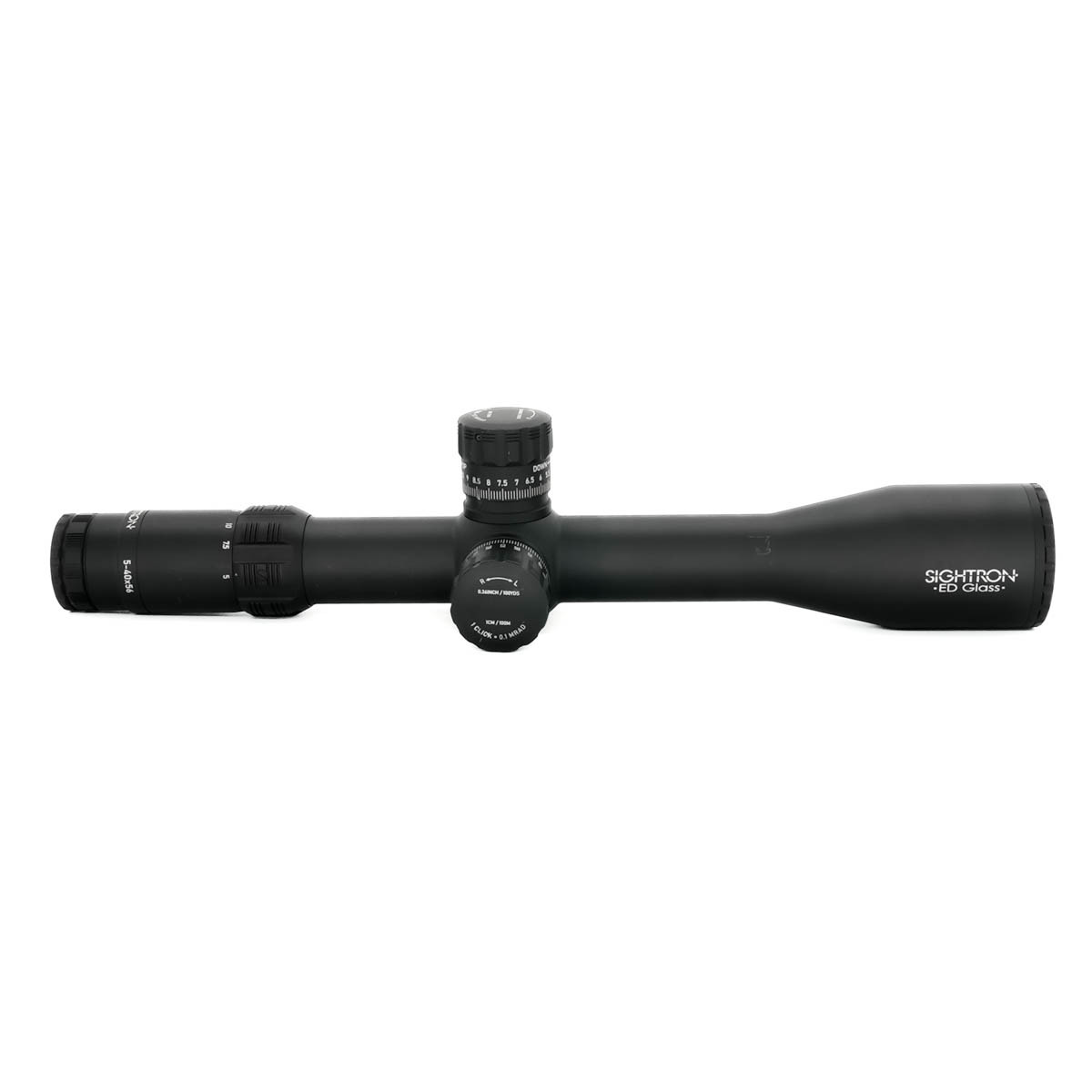 Ex-Demo Sightron SVIII ED 5-40X56 FFP Zero Stop 0.1 Mrad Illuminated MH-6 Rifle Scope (+FREE 40mm Rings) - EXD25010