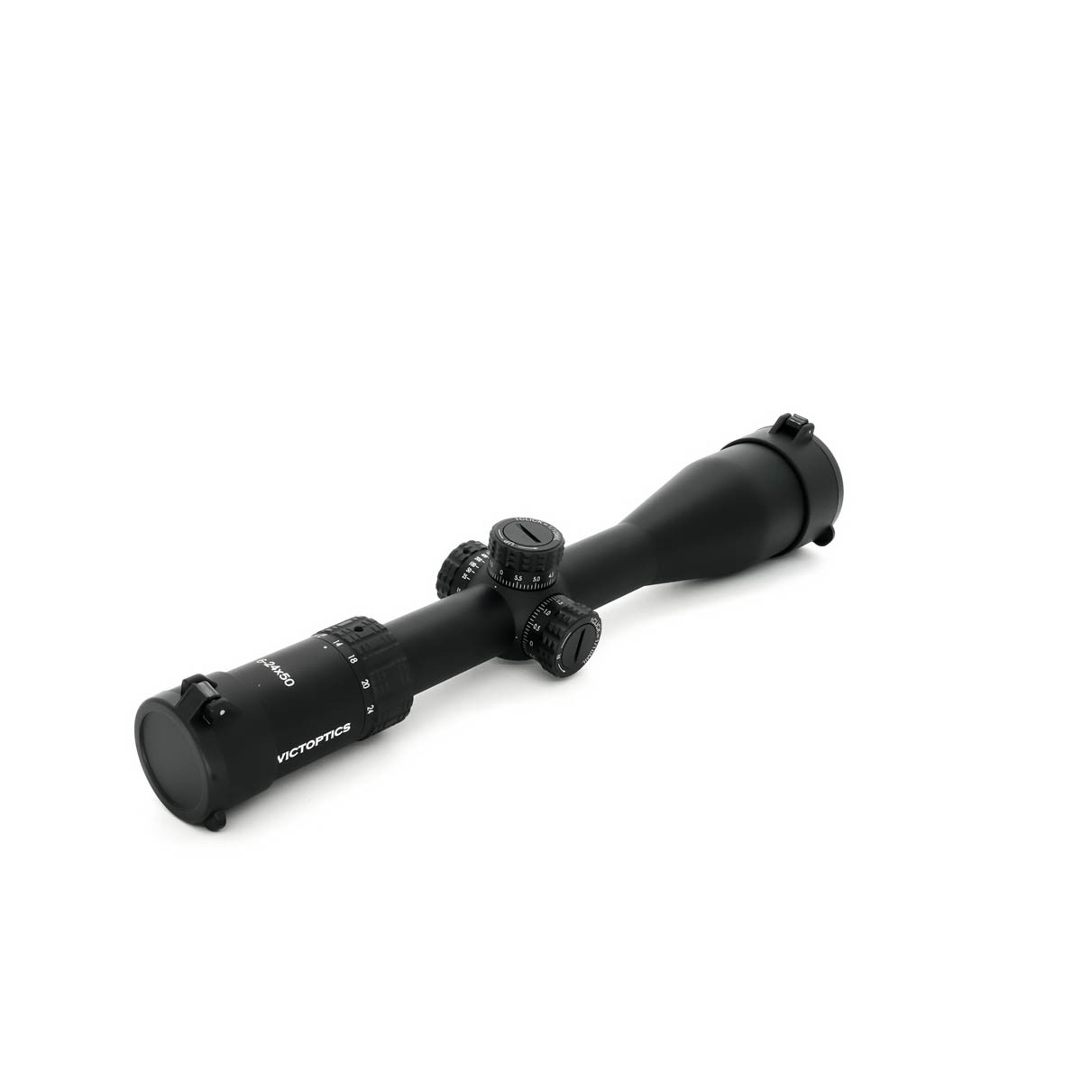 Ex-Demo Vector Victoptics S4 6-24x50 SFP Side Focus 1/10 MRAD Non-IR Mil Hash Reticle Rifle Scope - EXD25058