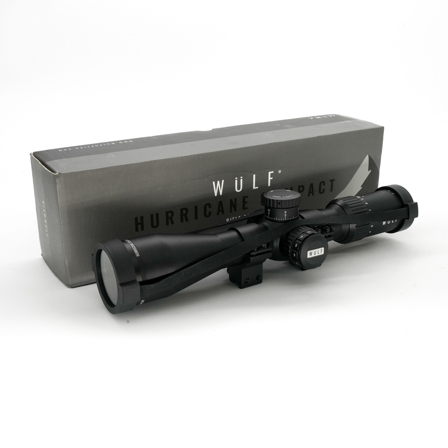 Ex-Demo WULF Hurricane Compact 4-14x44 SFP IR W-MIL1 0.1MRAD 30mm Rifle Scope - EXD25074