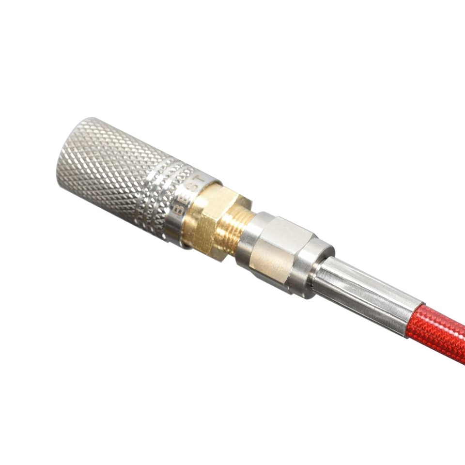 Best Fittings Extended 30mm QC02 Female Socket - 1/8" BSP Male Thread