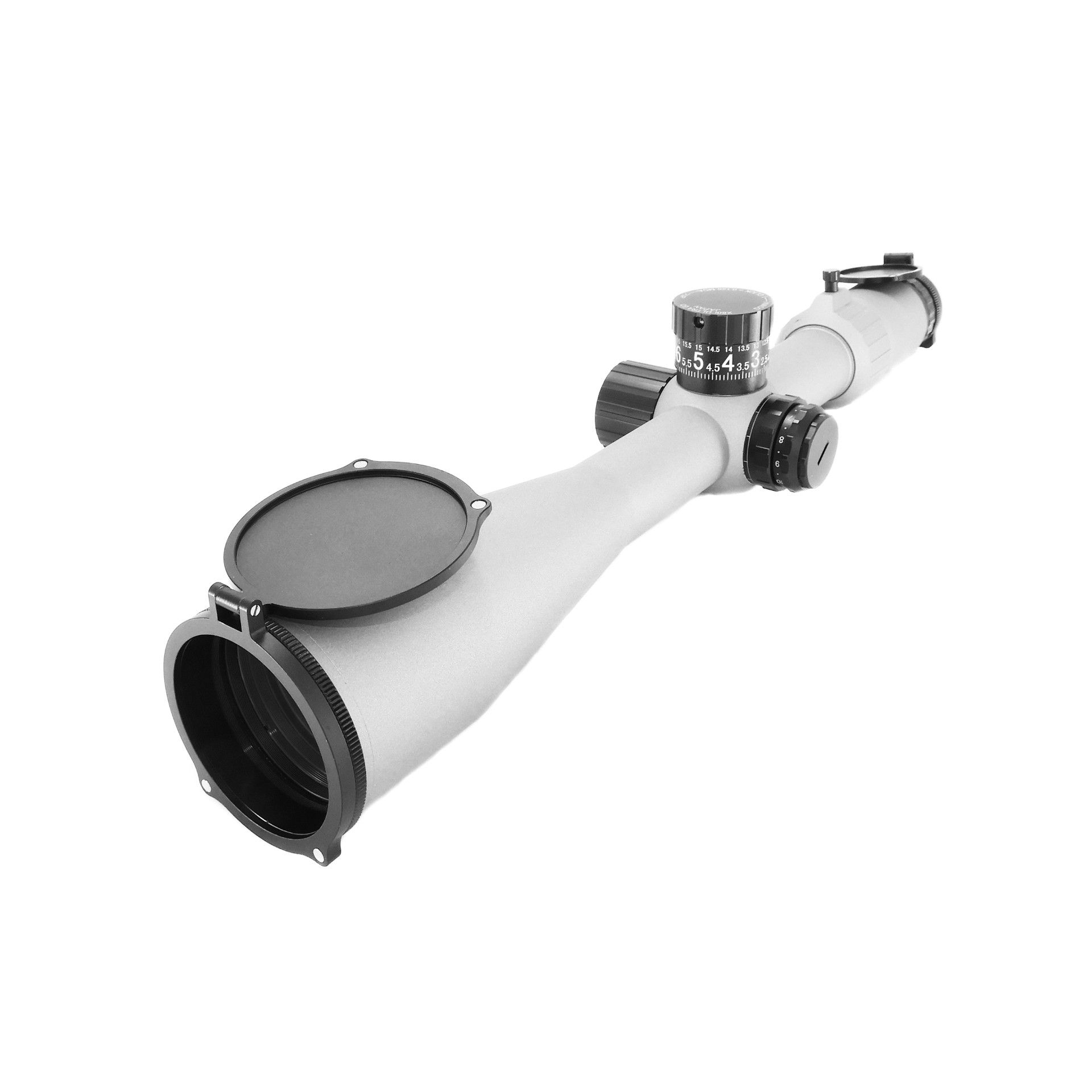 Falcon Optics X60i Ultra X60iA 10-60x56i ED SFP IR ECDi 0.125MOA 34mm Rifle Scope - Satin Aluminium