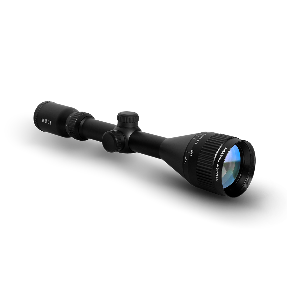WIN A: WULF Fireball 3-9x50 AO SFP Non Illuminated Half Mildot 0.1 MRAD Rifle Scope w/ 9-11mm Rings