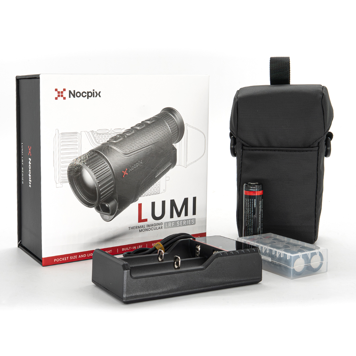 Factory Refurbished NocPix Lumi H35R Handheld Thermal Monocular with LRF - 35mm 12um 640x512 - FR25011