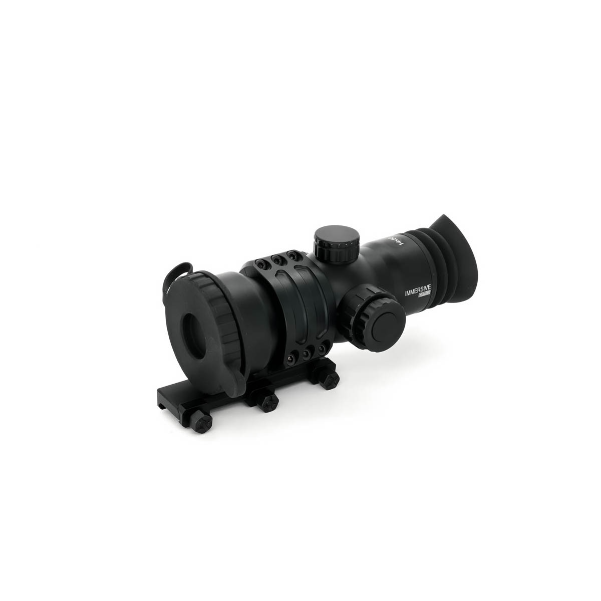 Factory Refurbished Immersive Optics 14x50 Prismatic Scope MilDot Extended with MOA Adjustable Mounts - FR25027