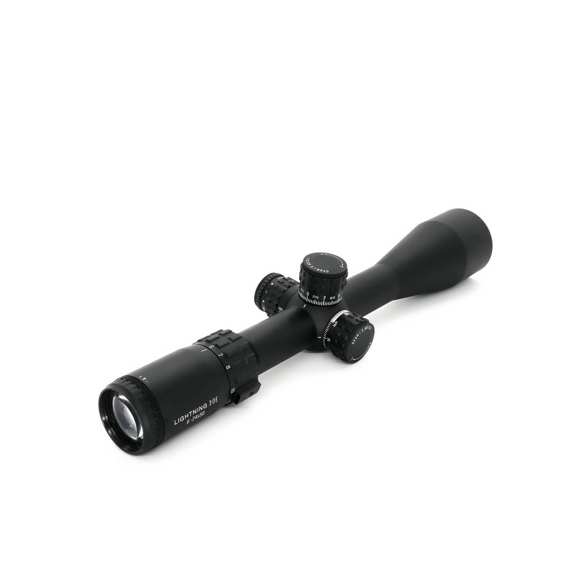 Factory Refurbished WULF Optics Lightning 30E 6-24x50 SFP IR W-MIL2 0.1MRAD 30mm Rifle Scope - FR25033