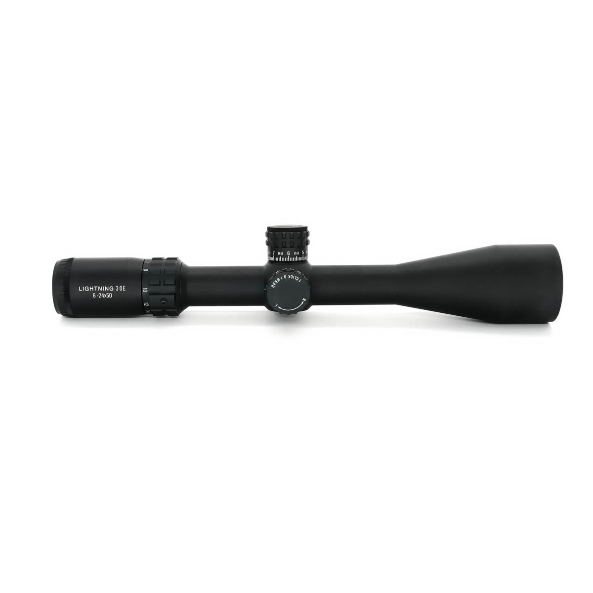 Factory Refurbished WULF Optics Lightning 30E 6-24x50 SFP IR W-MIL2 0.1MRAD 30mm Rifle Scope - FR25033