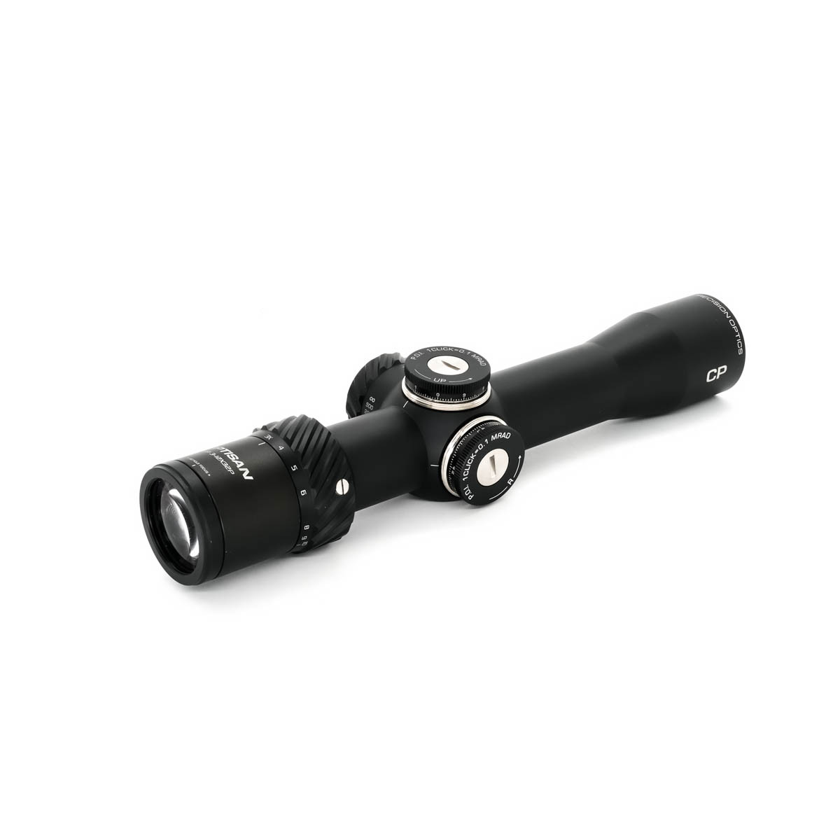 Factory Refurbished Optisan Optics CP Compact 3-12x32 SFP MH10 Non-Illuminated 0.1 MRAD 30mm Rifle Scope - FR25034