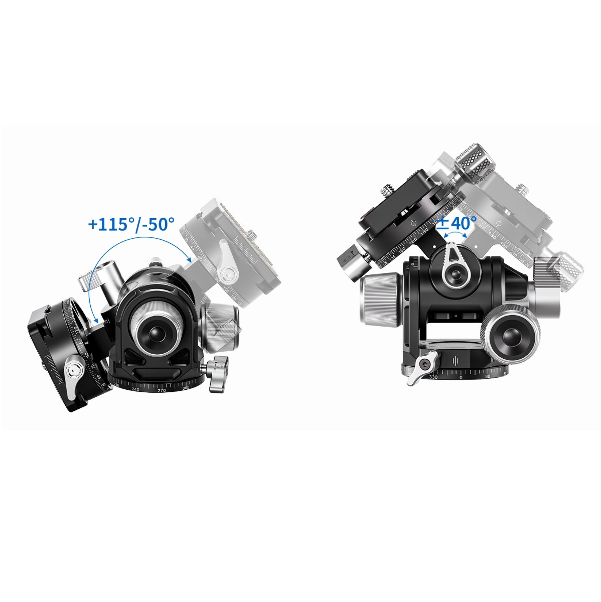 Leofoto G3 3D Geared Ball Head with BPL-50 Quick Release Plate