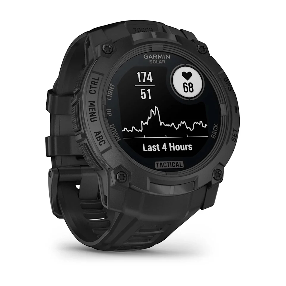 Garmin Instinct 3 Tactical Edition 50mm Smart Watch with Solar Charging and GPS - Black with Black Band