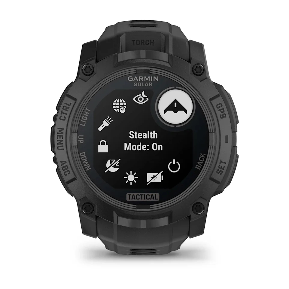 Garmin Instinct 3 Tactical Edition 50mm Smart Watch with Solar Charging and GPS - Black with Black Band