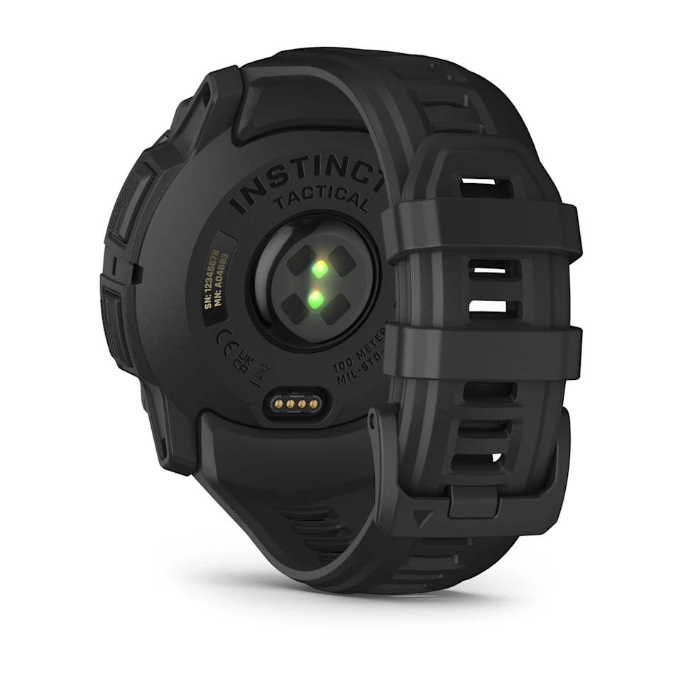 Garmin Instinct 3 Tactical Edition 50mm Smart Watch with Solar Charging and GPS - Black with Black Band