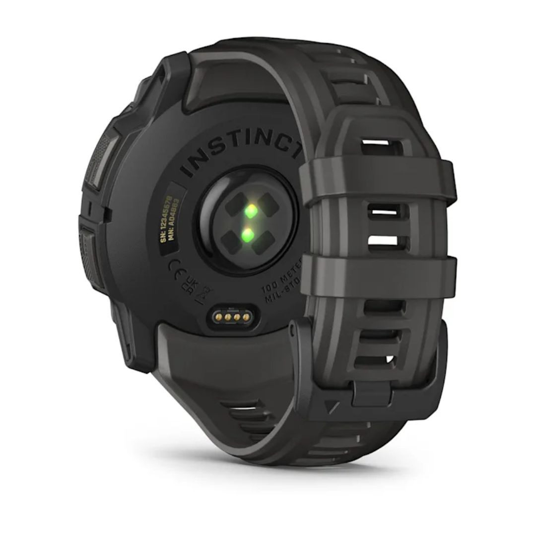WIN A: Garmin Instinct 3 50mm Smart Watch with AMOLED Screen and GPS - Black with Charcoal Band