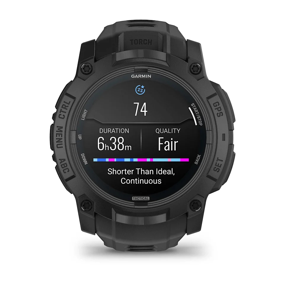 Garmin Instinct 3 Tactical Edition 50mm Smart Watch with AMOLED Screen and GPS - Black with Black Band