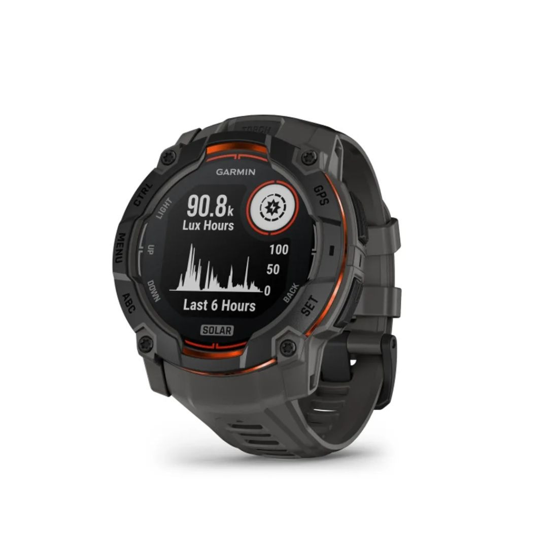WIN A: Garmin Instinct 3 50mm Solar Charging Smart Watch with GPS - Black with Charcoal Band
