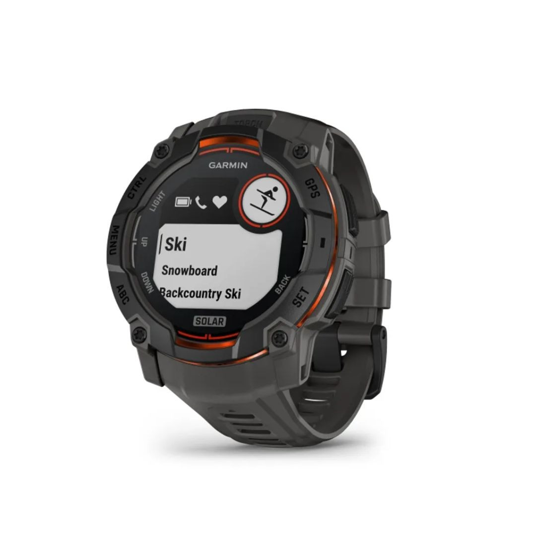 WIN A: Garmin Instinct 3 50mm Solar Charging Smart Watch with GPS - Black with Charcoal Band