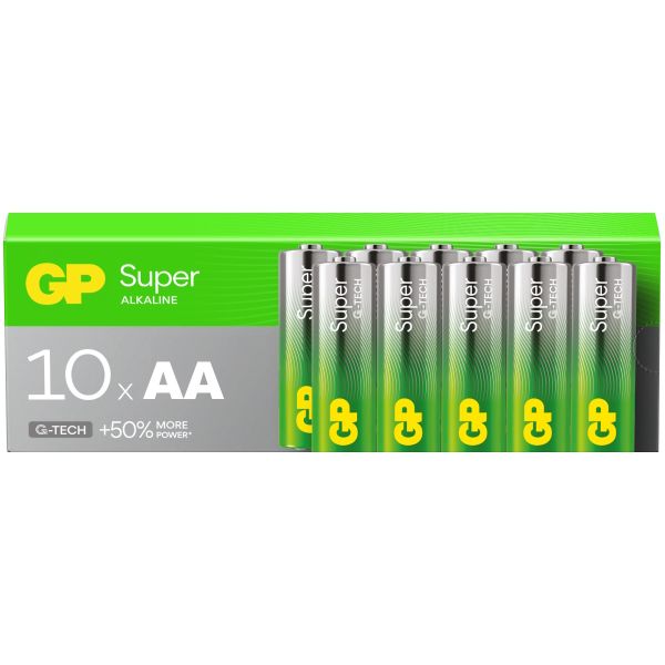 GP Super G-Tech AA Batteries – Pack of 10