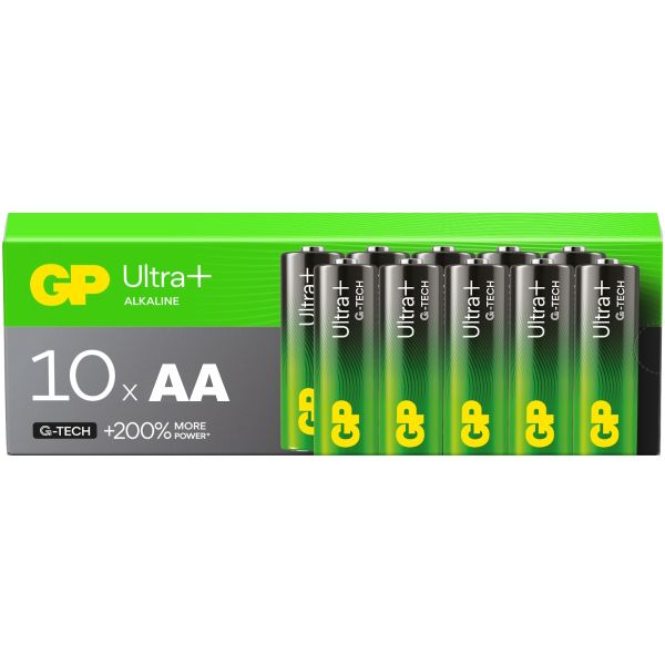 GP Ultra Plus G-Tech AA Batteries – Pack of 10