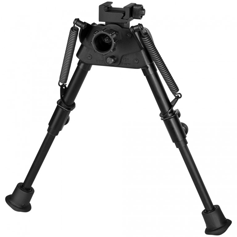 HARRIS Ultra Light Bipod 6-9" Rotate -Spring Retracts Legs with Picatinny Clamp