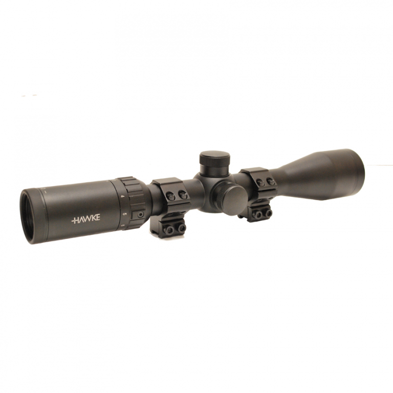 Hawke Fast Mount 3-9x50 SFP Non-IR 1/4 MOA Mildot Rifle Scope (incl. Mounts) (+FREE WULF Torch RRP £19.95)