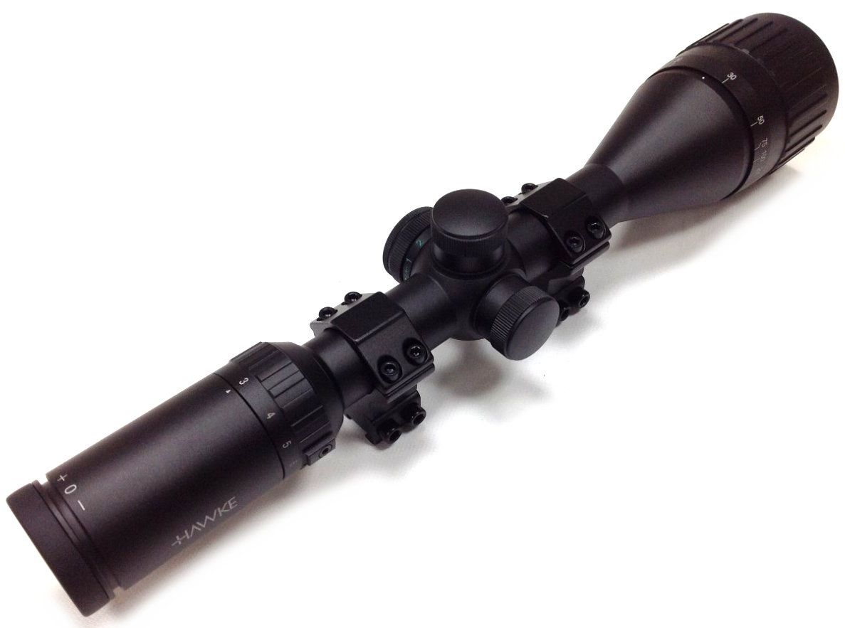 Hawke Fast Mount IR 3-12X50 AO SFP Illuminated 1/4 MOA Mil Dot Rifle Scope