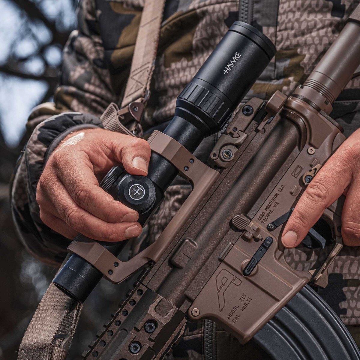 Hawke Optics Vantage 30 WA 1-8x24 SFP 1/2 MOA Rifle Scope 