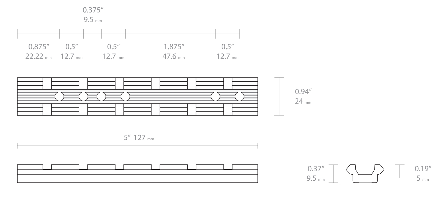 Hawke Universal Weaver Base (With M4 Screws)