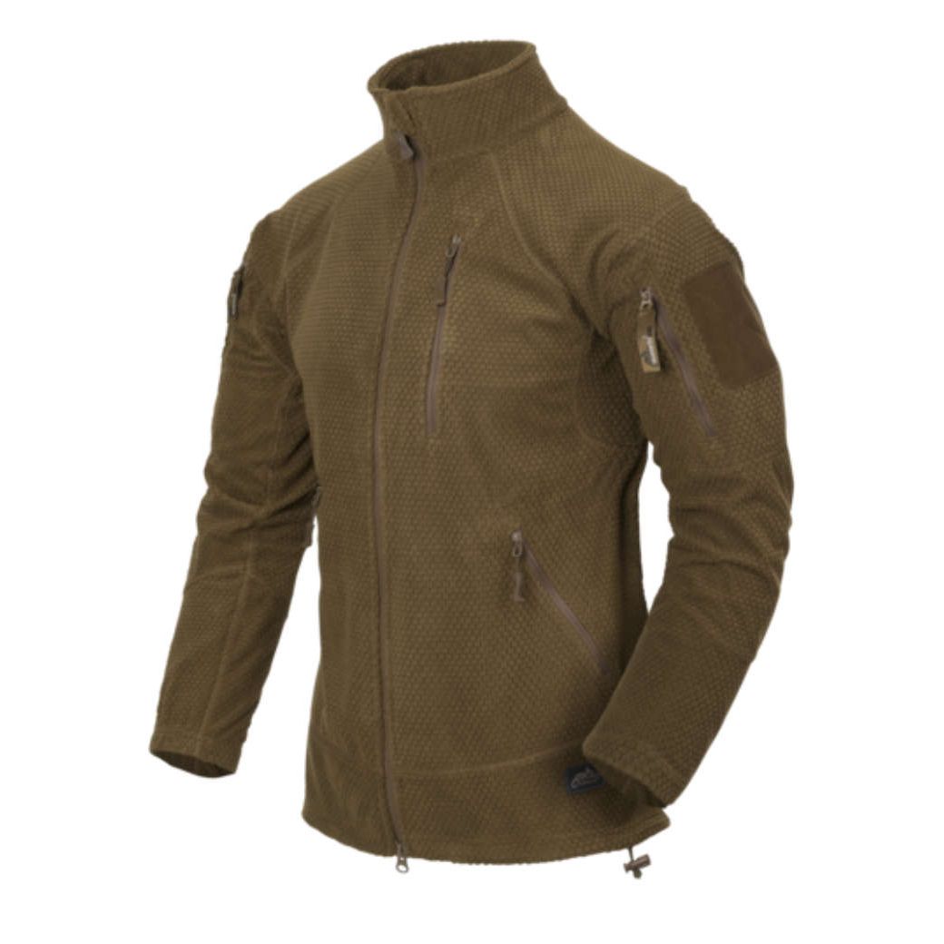 Helikon-Tex ALPHA TACTICAL Jacket - Grid Fleece - Coyote Size: XL/Regular
