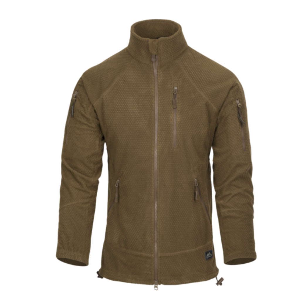 Helikon-Tex Alpha Tactical Jacket - Grid Fleece - Coyote Size: L/Regular
