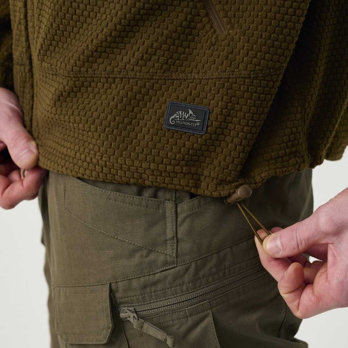 Helikon-Tex ALPHA TACTICAL Jacket - Grid Fleece - Coyote Size: XL/Regular