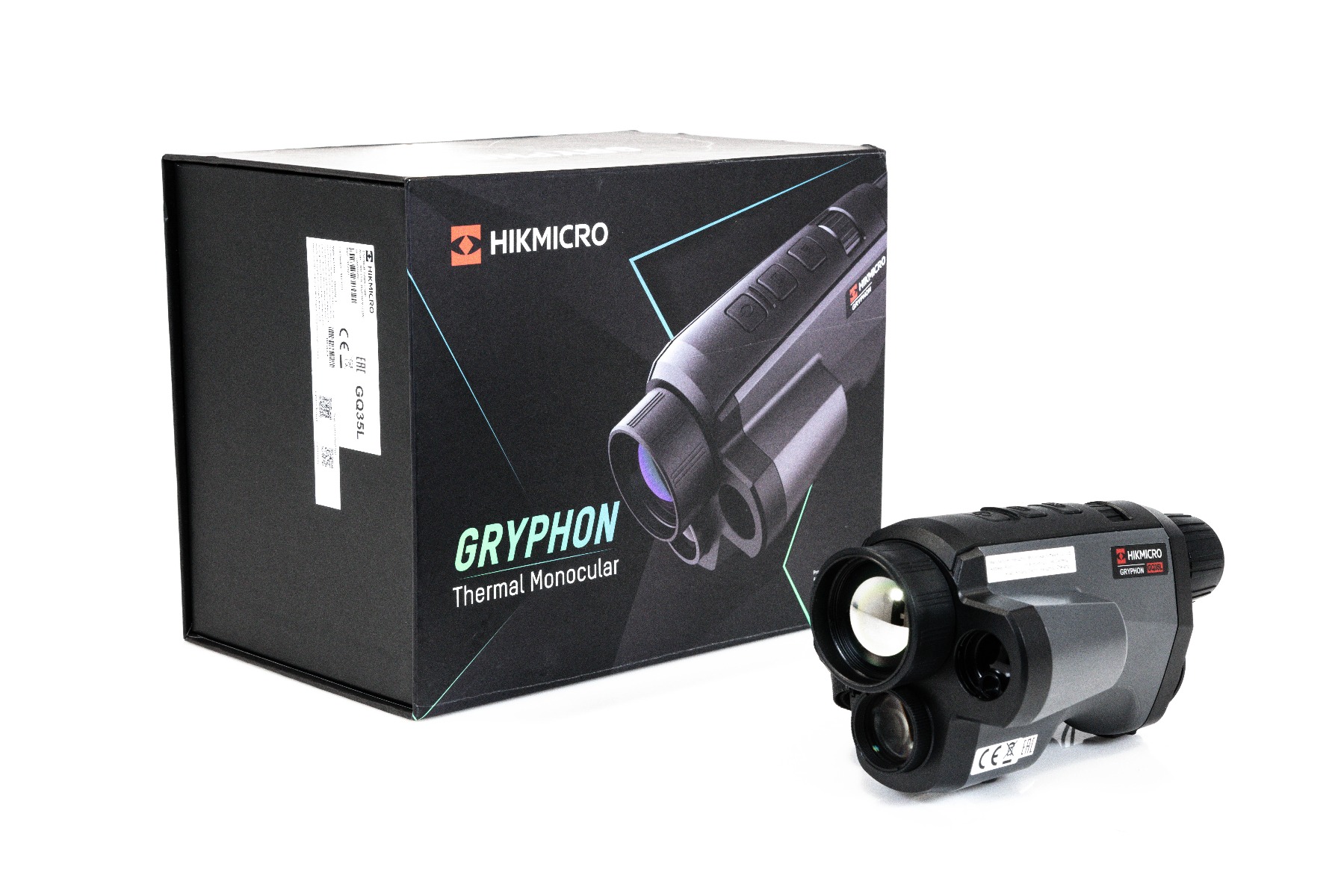 **Factory Refurb** HIKMICRO Gryphon GQ35L 35mm Pro 640x512 12µm LRF Fusion Thermal & Optical Monocular - REFURB-HFR-GQ35L
