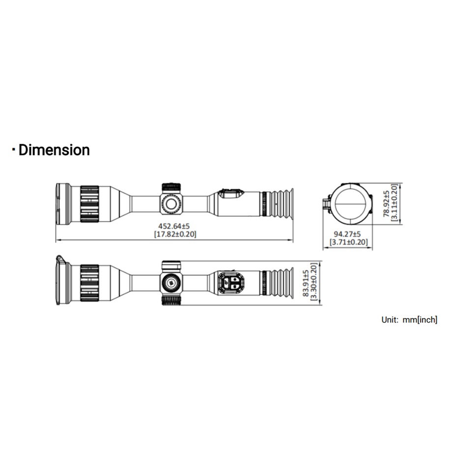 HIKMICRO Stellar 3.0 SX60L3.0 Thermal Rifle Scope - 1280px 60mm with LRF
