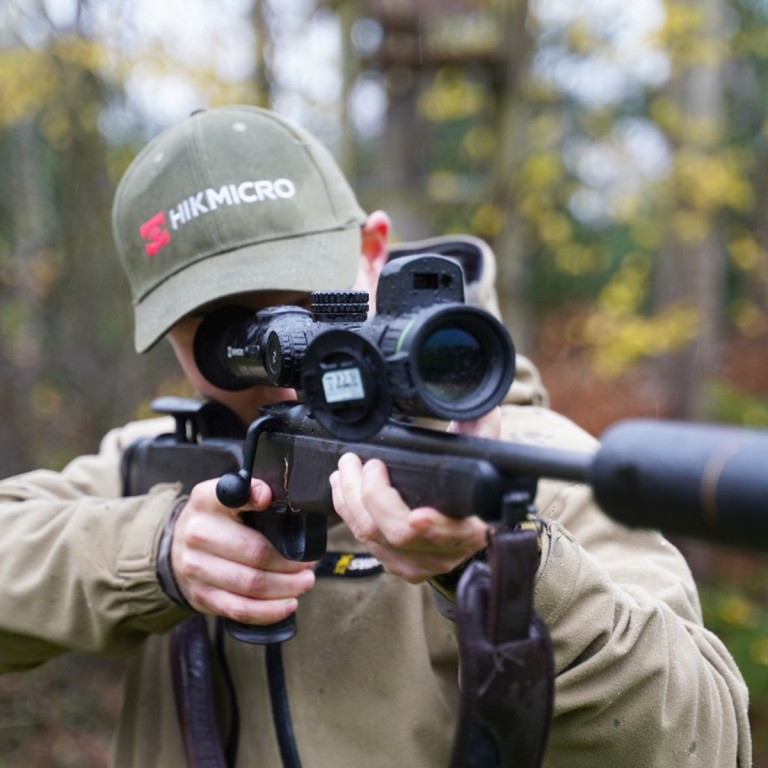 HIKMICRO Alpex A50EL 4K UHD Sensor LRF Digital Day & Night Rifle Scope with Ballistics Calculator