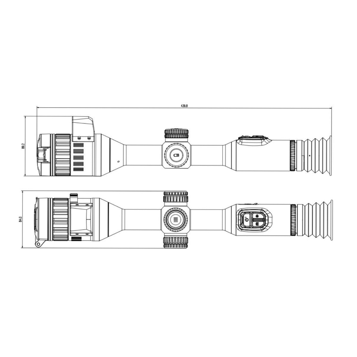 HIKMICRO Alpex A50EL 4K UHD Sensor LRF Digital Day & Night Rifle Scope with Ballistics Calculator