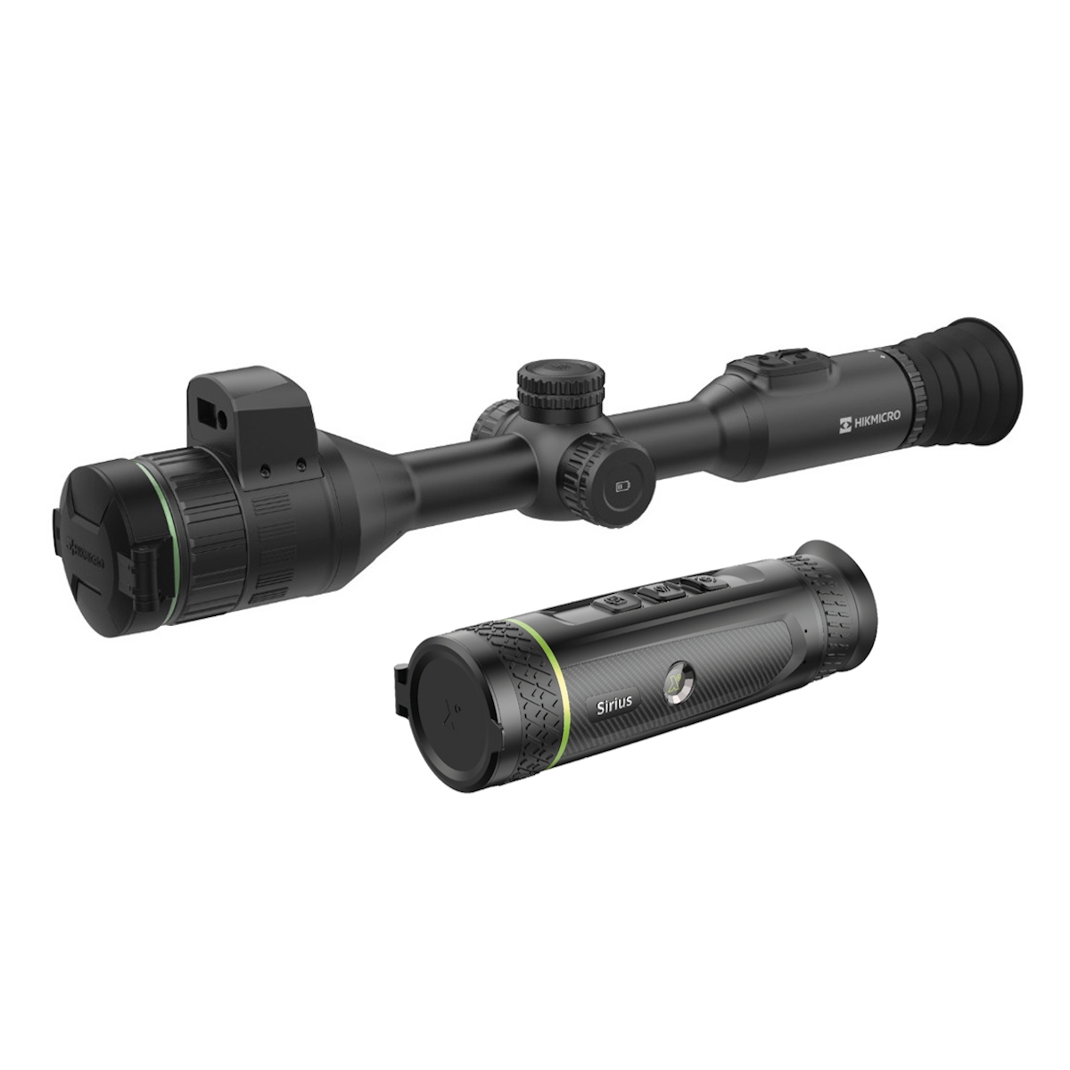 HIKMICRO Alpex 4K A50EL LRF Day / Night Rifle Scope and Pixfra S435 Thermal Imaging Monocular Combo