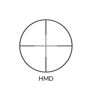 Nikko Stirling Mountmaster 4-12x50 Non-Illuminated 1" HMD Mildot Rilfe Scope with 3/8" Mounts