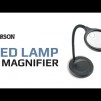 The DeskBrite™ 300 (LM-30) Magnifier Desk Lamp - Perfect for reading, hobbyists and more!