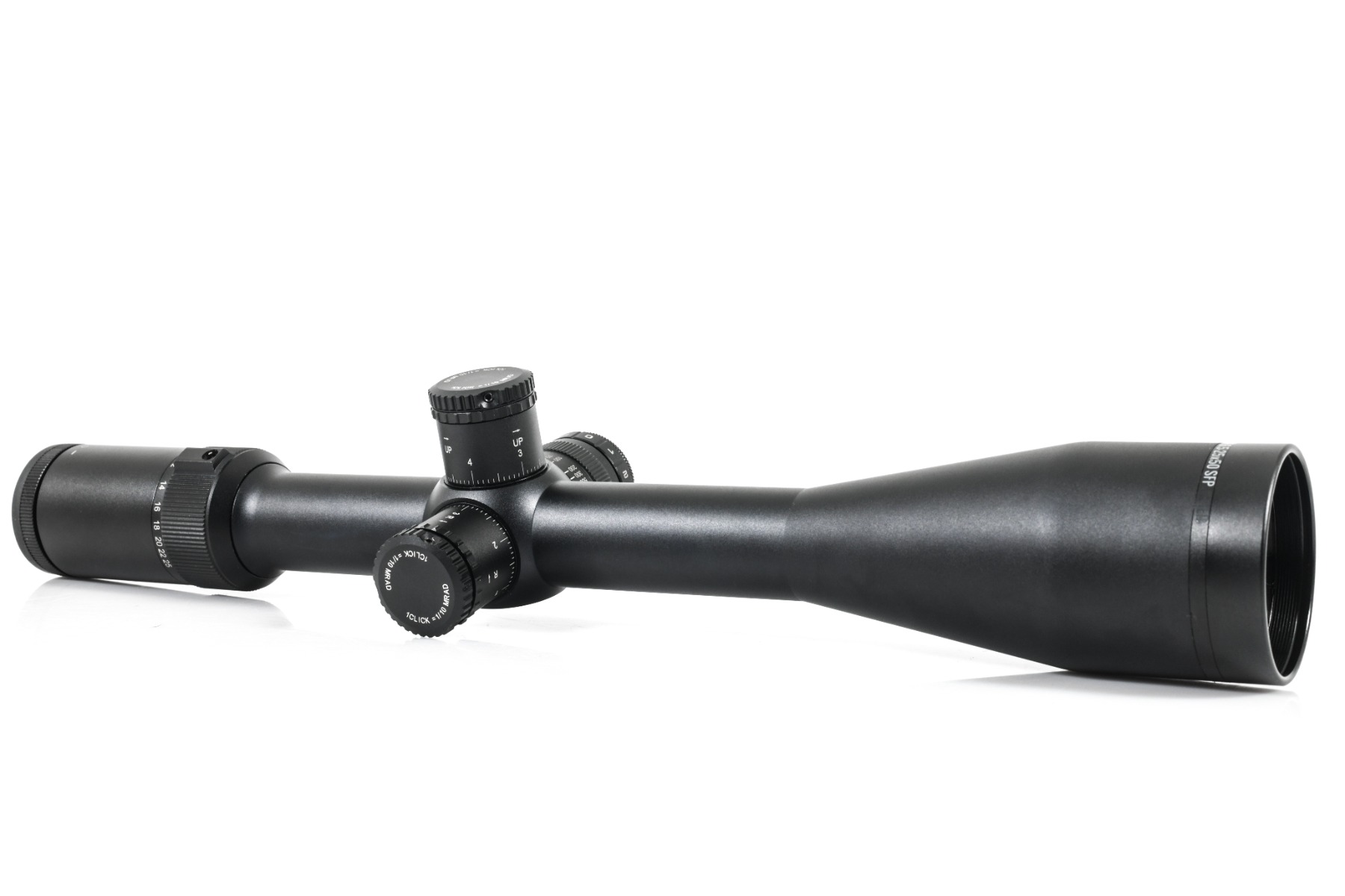 WIN A: WULF Hurricane 6.5-25x50 SFP Illuminated Half Mildot 0.1MRAD Side Focus Locking Turrets Rifle Scope