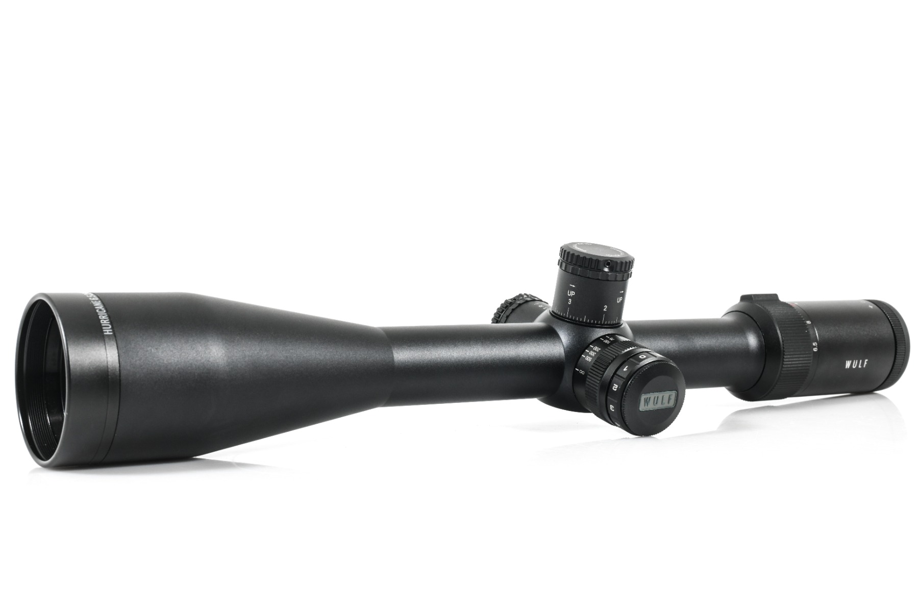 WIN A: WULF Hurricane 6.5-25x50 SFP Illuminated Half Mildot 0.1MRAD Side Focus Locking Turrets Rifle Scope